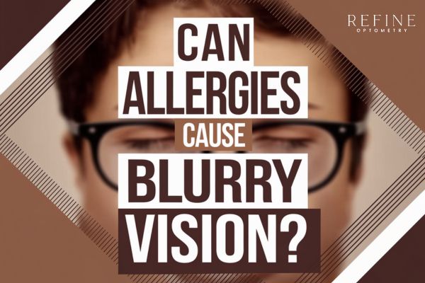 can allergies cause blurry vision