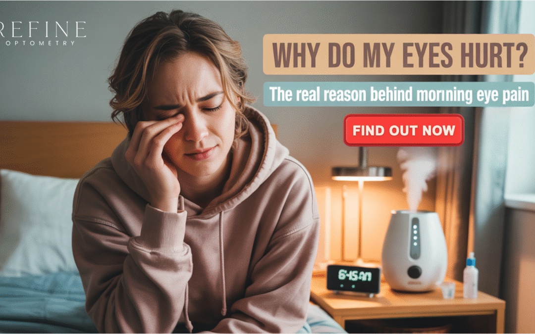 why do my eyes hurt when i wake up